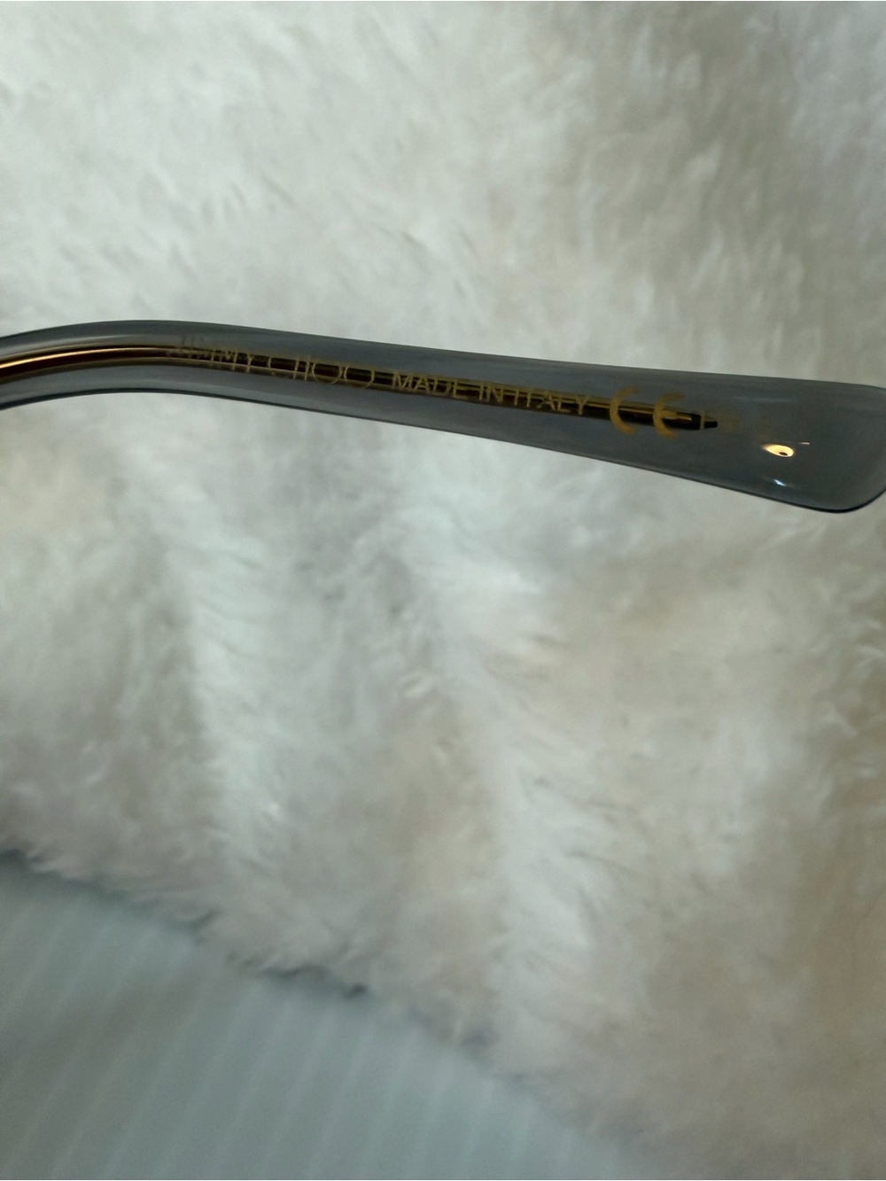 Jimmy Choo Women's BA/G/S sunglasses featuring a transparent grey frame - Picture 4 of 10